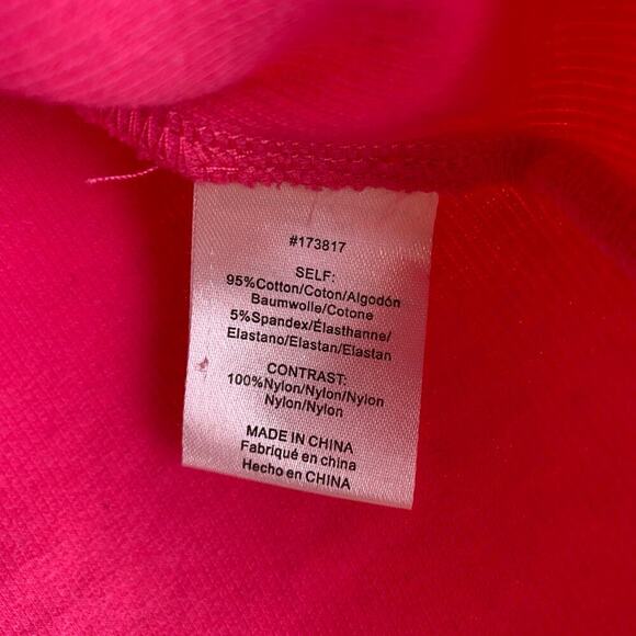 DOLAN Tulle Sleeve Tank Top Size S Hot Pink Preppy Going Out Feminine Colorful - Picture 10 of 12